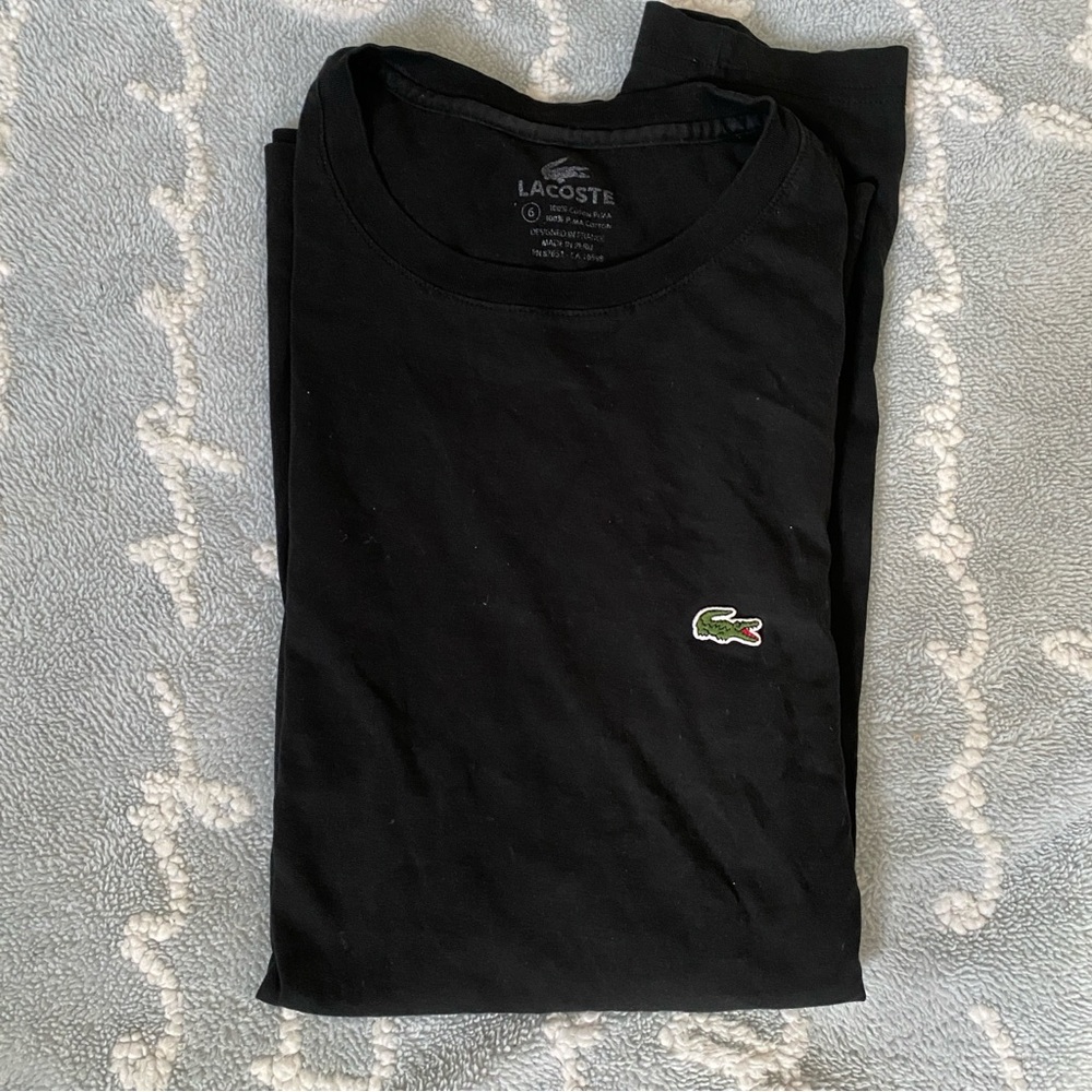Lacoste Charcoal Crew Neck Tee